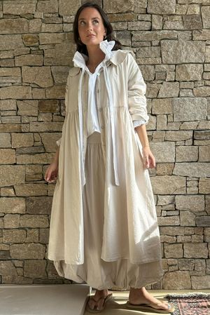 Paloma Peter Pan Frock Coat Calico